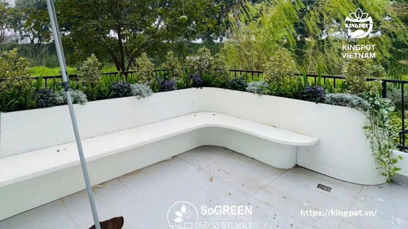 Chậu cong - Chậu Composite Kingpot -  Công Ty Cổ Phần Kingpot Việt Nam